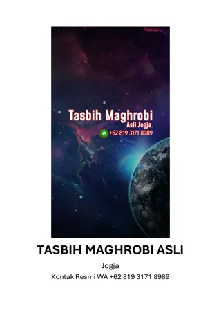 TASBIH MAGHROBI asli Jogja WA  62 819 3171 8989