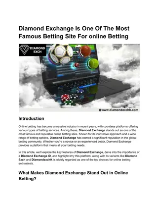 Diamond Exchange Is One Of The Most Famous Betting Site For online Betting