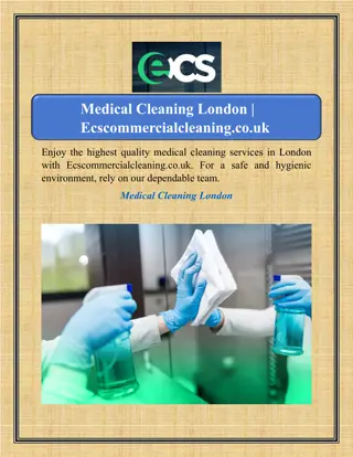 Medical Cleaning London | Ecscommercialcleaning.co.uk