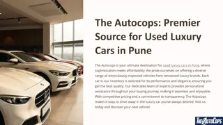 The Autocops: Premier Source for Used Luxury Cars in Pune