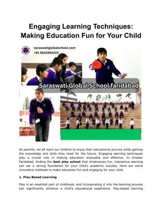 Engaging Learning Techniques_ Making Education Fun for Your Child