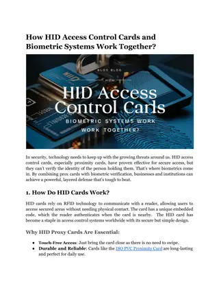 How HID Access Control Cards and Biometric Systems Work Together_