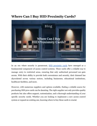 Where Can I Buy HID Proximity Cards?