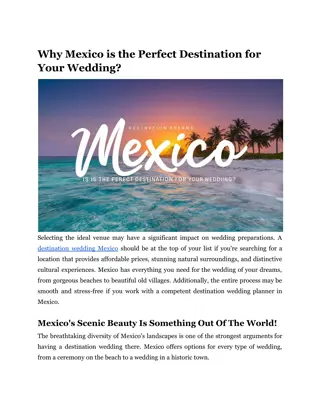 Why Mexico is the Perfect Destination for Your Wedding_