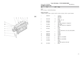 SAME fortis 160 infinity Tractor Parts Catalogue Manual Instant Download (SN wsxu240200ls50001 and up)