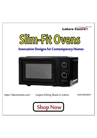 Slim-Fit Ovens: Innovative Designs for Contemporary Homes