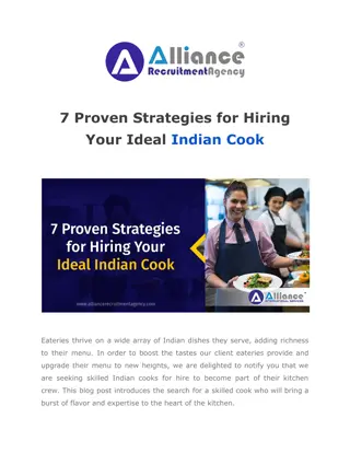 7 Proven Strategies for Hiring Your Ideal Indian Cook