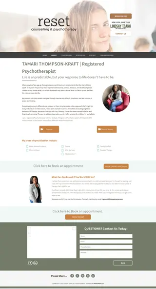 Tamari Thompson-Kraft, Registered Psychotherapist | Barrie