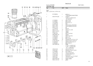 SAME titan 145 Tractor Parts Catalogue Manual Instant Download