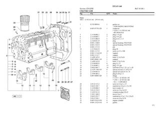 SAME titan 160 Tractor Parts Catalogue Manual Instant Download