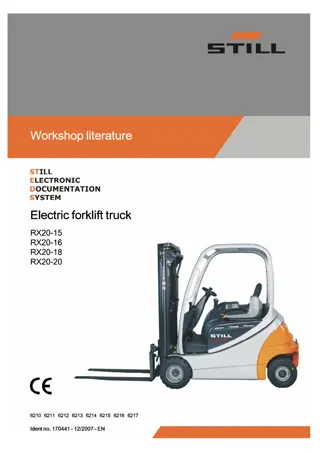 Still Electric Fork Truck Forklift RX20-15, RX20-16, RX20-18, RX20-20 Series Service Repair Manual Instant Download