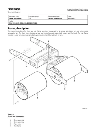 VOLVO DD112HF ASPHALT COMPACTOR Service Repair Manual Instant Download