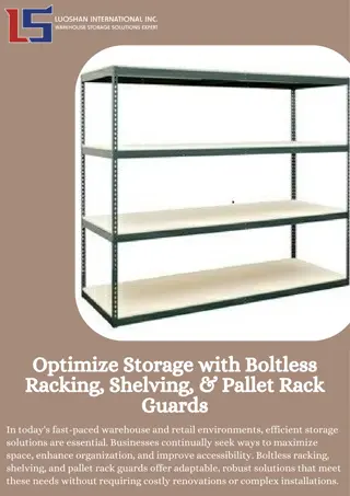 Maximize Storage with Boltless Racking, Durable Shelving, & Rack Guards