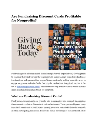 Are Fundraising Discount Cards Profitable for Nonprofits?