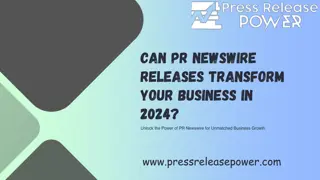 Can PR Newswire releases transform your business in 2024