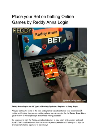 Place your Bet on betting Online Games by Reddy Anna Login