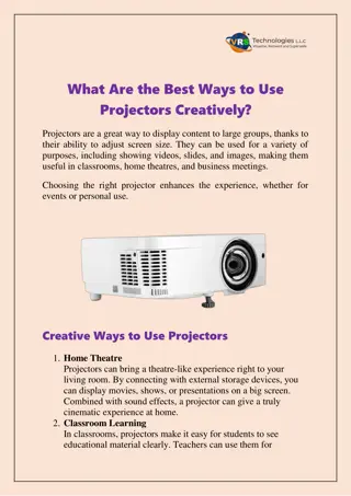 What Are the Best Ways to Use Projectors Creatively?