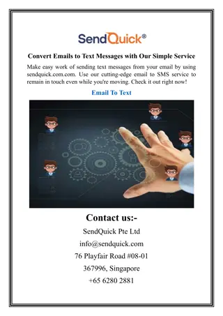 Convert Emails to Text Messages with Our Simple Service