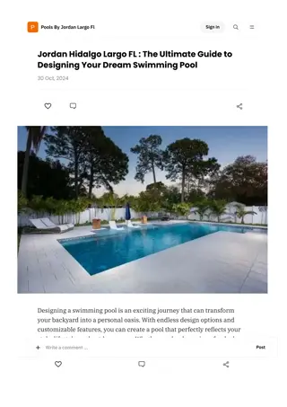 Jordan Hidalgo Largo FL : The Ultimate Guide to Designing Your Dream Swimming Po