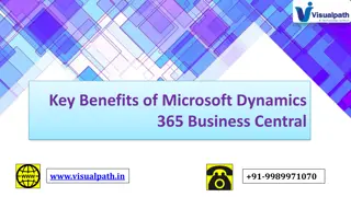 Dynamics 365 Business Central Training - Hyderabad