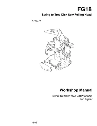 John Deere FG18 Swing to Tree Disk Saw Felling Head Service Repair Manual Instant Download (tmf382270)