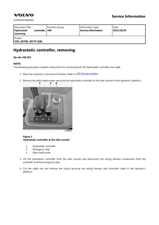 VOLVO SD77F SINGLE-DRUM ROLLER Service Repair Manual Instant Download