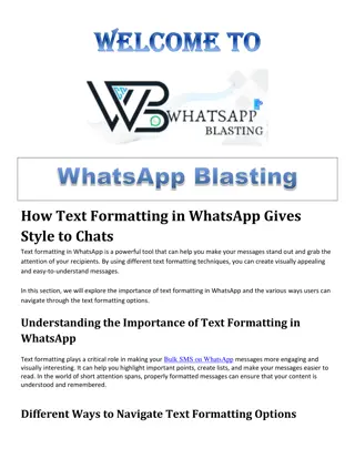 How Text Formatting in WhatsApp Gives Style to Chats