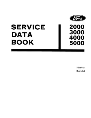 Ford 2000 3000 4000 5000 Tractors Operator’s Manual Instant Download (Publication No.40200040)