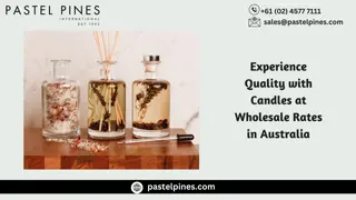 Experience Quality with Candles at Wholesale Rates in Australia