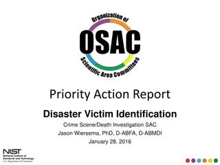 Subcommittee on Disaster Victim Identification: Standards and Guidelines