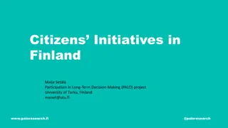 Finnish Citizens Initiatives: Empowering Public Participation in Decision-Making