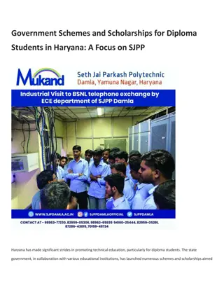 Government Schemes and Scholarships for Diploma Students in Haryana