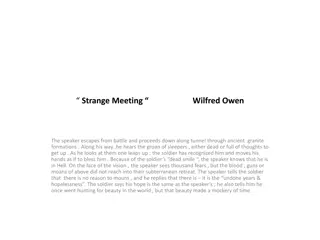 Exploring the Themes of War and Reflection in Wilfred Owen's 'Strange Meeting'