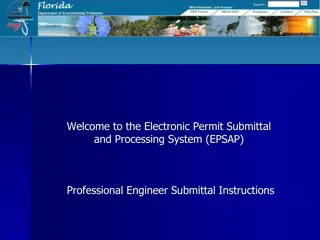 Electronic Permit Submittal and Verification System for Professional Engineers