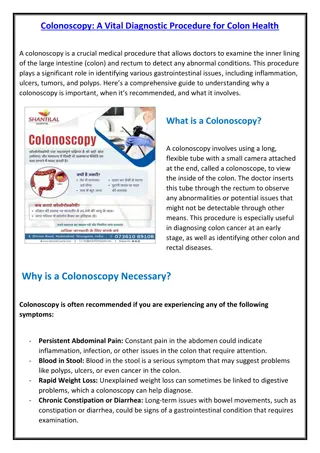 Colonoscopy Treatment in Hyderabad - Shantilal Hospital