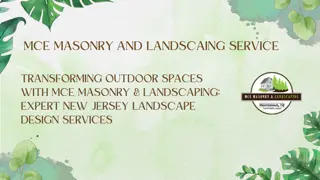 Transforming Outdoor Spaces with MCE Masonry & Landscaping Expert New Jersey Landscape Design Services