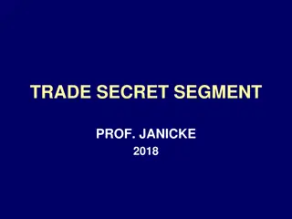 Overview of Trade Secrets and Legal Framework in the United States