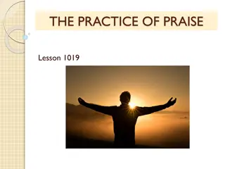 The Practice of Praise: Lessons on Worship, Command, and Commitment