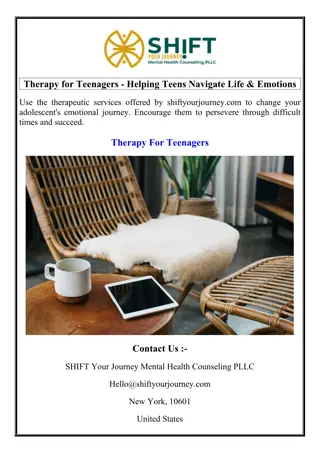 Therapy for Teenagers - Helping Teens Navigate Life & Emotions