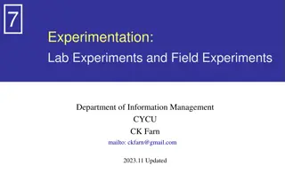 Understanding Experimental Design and Validity Trade-offs in Research