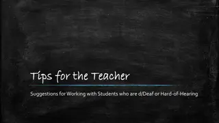 Effective Strategies for Supporting Deaf or Hard-of-Hearing Students