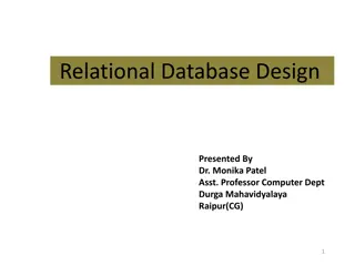 Relational Database Design Fundamentals