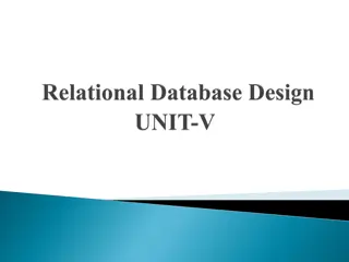 Relational Database Design Principles