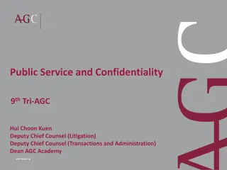 Public Service and Confidentiality Guidelines