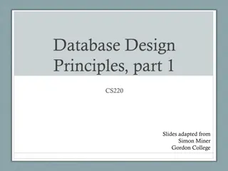 Database Design Principles Overview