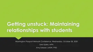 Strategies for Building and Maintaining Student Relationships