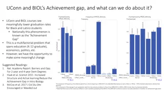 Addressing the Achievement Gap in UConn and BIOL Courses: Strategies for Inclusivity