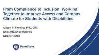 Enhancing Campus Inclusion for Students with Disabilities