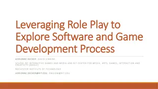 Role-Playing in Software and Game Development