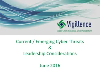 Navigating Current and Emerging Cyber Threats: Leadership Insights